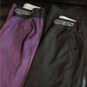 Skechers Black and Purple scrub Pants